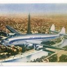 AIR FRANCE - 1950 CONSTELLATION OVER PARIS POSTCARD