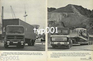 MERCEDES BENZ - 1979 MERCEDES TRUCKS THE SOUND INVESTMENT PRINT AD - 3