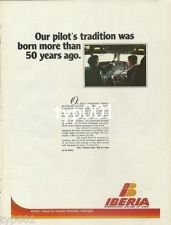 IBERIA - 1979 - OUR PILOT'S TRADITION WAS BORN MORE THAN 50 YEARS AGO PRINT AD