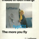 LUFTHANSA - 1975 - WELCOME TO A FLIGHT MADE IN GERMANY  PRINT AD