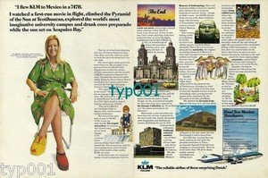 KLM - 1973 - I FLEW KLM TO MEXICO IN A 747B PRINT AD