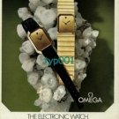OMEGA - 1973 - THE ELECTRONIC WATCH MINERALS FORM ITS HEART AND FACE  PRINT AD