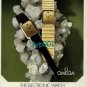 OMEGA - 1973 - THE ELECTRONIC WATCH MINERALS FORM ITS HEART AND FACE  PRINT AD