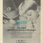 SAA SOUTH AFRICAN AIRWAYS - 1973 - FLY SAA WHERE NO ONE'S A STRANGER PRINT AD
