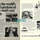 PAN AM - 1973 - FLYING THE MOST EXPERIENCED WON'T COST YOU ANY MORE PRINT AD