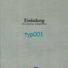 DINERS CLUB - 1981 - AN INVITATION RSVP 4 PAGE GERMAN PRINT AD