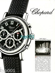 CHOPARD - 2000 - MILLE MIGLIA WATCHES PRINT AD