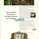 ROLEX - 1998 - ROLEX CENTERS ARE FOUND IN GREAT CAPITALS OF THE WORLD 1 PRINT AD