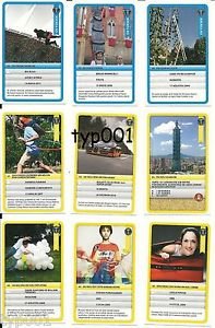 GUINESS WORLD RECORDS - 2012 TURKISH TRADING CARDS SET 7 - 58-66