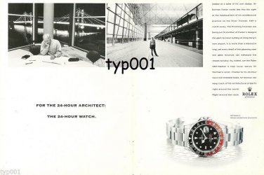 ROLEX - 1999 - THE ARCHITECT SIR NORMAN FOSTER PRINT AD