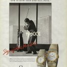 OMEGA - 1990 - SIGNIFICANT MOMENTS - WALL STREET PRINT AD