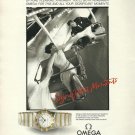 OMEGA - 1986 - SIGNIFICANT MOMENTS - ESCAPE, EXHILARATION, PLEASURE PRINT AD