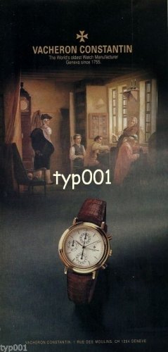 VACHERON CONSTANTIN - 1990 -  PRINT AD - 2