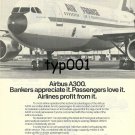 AIRBUS INDUSTRIE - 1976 - BANKERS, PASSENGERS, AIRLINERS LOVE A300 PRINT AD - AF