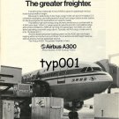 AIRBUS INDUSTRIE - 1976 - A300 THE GREAT FREIGHTER PRINT AD - KOREAN AIRLINES