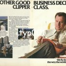 PAN AM - 1980 - ANOTHER GOOD BUSINESS DECISION CLIPPER CLASS COLOR PRINT AD
