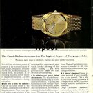 OMEGA - 1968 - HIGHEST DEGREE OF PRECISION PRINT AD - MEXICO OLYMPICS