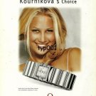 OMEGA - 2001 - ANNA KOURNIKOVA'S CHOICE TENNIS PRINT AD