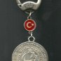 TURKISH AIR FORCE 7. BASE PHANTOM PHIXERS LOGO MEDAL KEY CHAIN