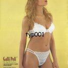 GALLI POLI -  DANTEL -2003 SEXY  LINGERIE PANTY BRA PANTY TURKISH PRINT AD