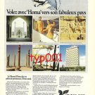 IRAN AIR - 1974 - FLY WITH HOMA TO ITS FABOULOUS COUNTRY FRENCH PRINT AD