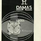 DAMAS BEGUELIN - 1968 - DAMASCENE WRISTWATCH VINTAGE PRINT AD