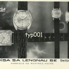 HELOISA - 1968 - WATCH MODELS VINTAGE PRINT AD