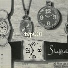 SHEFFIELD LDT - 1968 - VARIOUS WATCH MODELS VINTAGE PRINT AD