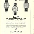 LONGINES - 1968 - NEW MEASUREMENT OF TIME ULTRA CHRON WATCH VINTAGE PRINT AD
