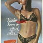 KOM - 1984 - GIRL IN SEXY BLACK LINGERIE LACE PANTY BRA TURKISH PRINT AD