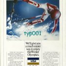 VISA - 1988 - WE'LL GIVE YOU A MUCH EASIER WAY TO ENJOY OLYMPICS PRINT AD