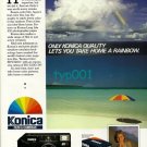 KONICA - 1988 - ONLY KONICA QUALITY LETS YOU TAKE HOME A RAINBOW PRINT AD