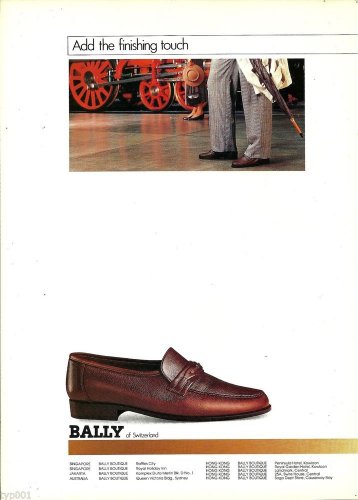 BALLY - 1988 - ADD THE FINISHING TOUCH PRINT AD
