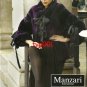 MANZARI FURS - 2010 -  SEXY LADY IN PURPLE FUR COAT SILK DRESS HOSIERY PRINT AD