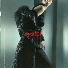 SALCO - 2010 -  SEXY LADY IN FUR LINED LEATHER COAT HOSIERY PRINT AD