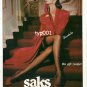 SAKS - 1992 TURKISH PANTYHOSE HOSIERY DANTELLE A PAIR OF ELEGANCE SEXY PRINT AD
