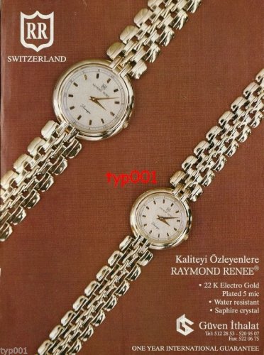 瑞士著名手錶品牌) RAYMOND RENEE (石字) 古董錶！, 男裝, 手錶及配件, 手錶- Carousell