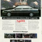 RENAULT - 1992 LEAVE THE MOVE TO MANAGER CHESS THEME TURKISH PRINT AD