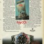 ROLEX - 1982 - EXPLORER THOR HEYERDAHL & HIS REED SHIP TIGRIS PRINT AD
