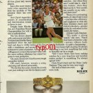 ROLEX - 1982 - PRO TENNIS LEGEND CHRIS EVERT LLOYD & HER ROLEX PRINT AD