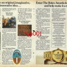 ROLEX - 1982 - ROLEX AWARDS FOR ENTERPRISE IMAGINATIVE INOVATIVE IDEAS PRINT AD