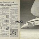 BRITISH AIRWAYS - 1976 - BRITISH AIRWAYS CONCORDE BAHRAIN LONDON WASH PRINT AD