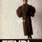 FENDI - 1986 - LADY IN RUSSIAN VISONE FUR COAT PRINT AD