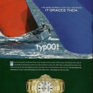 ROLEX - 2006 - ROLEX SWAN CUP YACHT RACE PORTO SERVO ITALY YACHT-MASTER PRINT AD