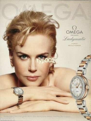 OMEGA - 2013 - OMEGA PRESENTS LADYMATIC STARRING NICOLE KIDMAN PRINT AD