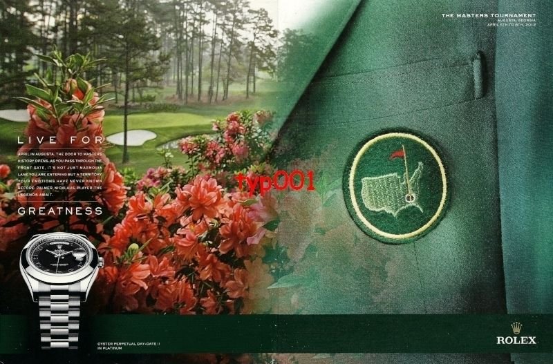 rolex augusta masters