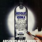 ABSOLUT - 1990 - ABSOLUT MASTERPIECE PRINT AD