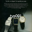SEIKO - 1980 - MEN'S DRESS QUARTZ COLLECTION PRINT AD