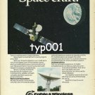 CABLE & WIRELESS - 1980 - SPACE CRAFT PRINT AD