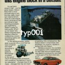 DATSUN NISSAN - 1980 - YOU'LL NEVER FIND THIS ENGINE BLOCK IN A DATSUN PRINT AD